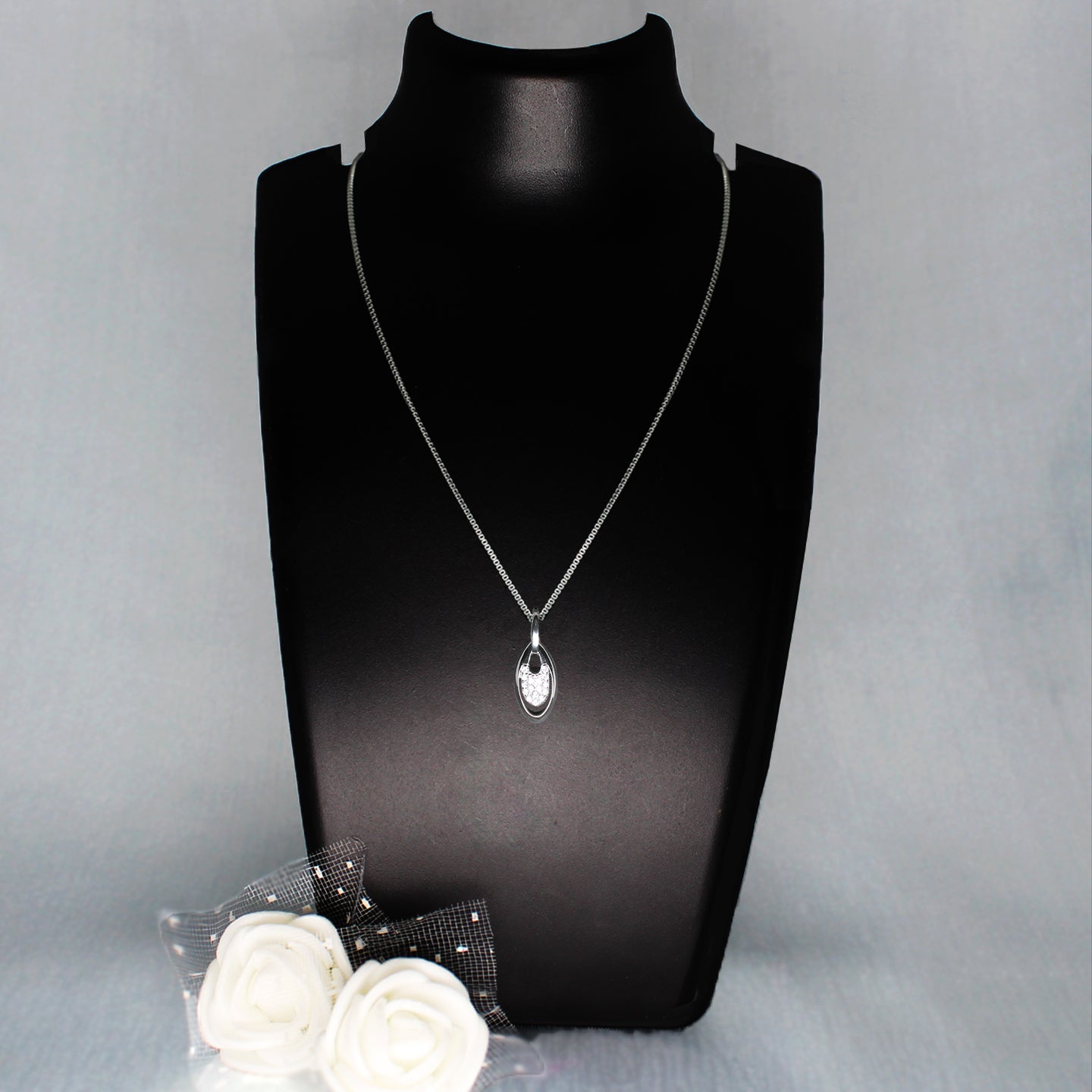 Silver Ellip Pendant