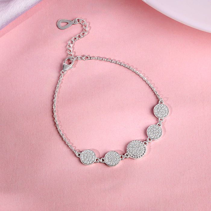 Silver Circle Circus Bracelet