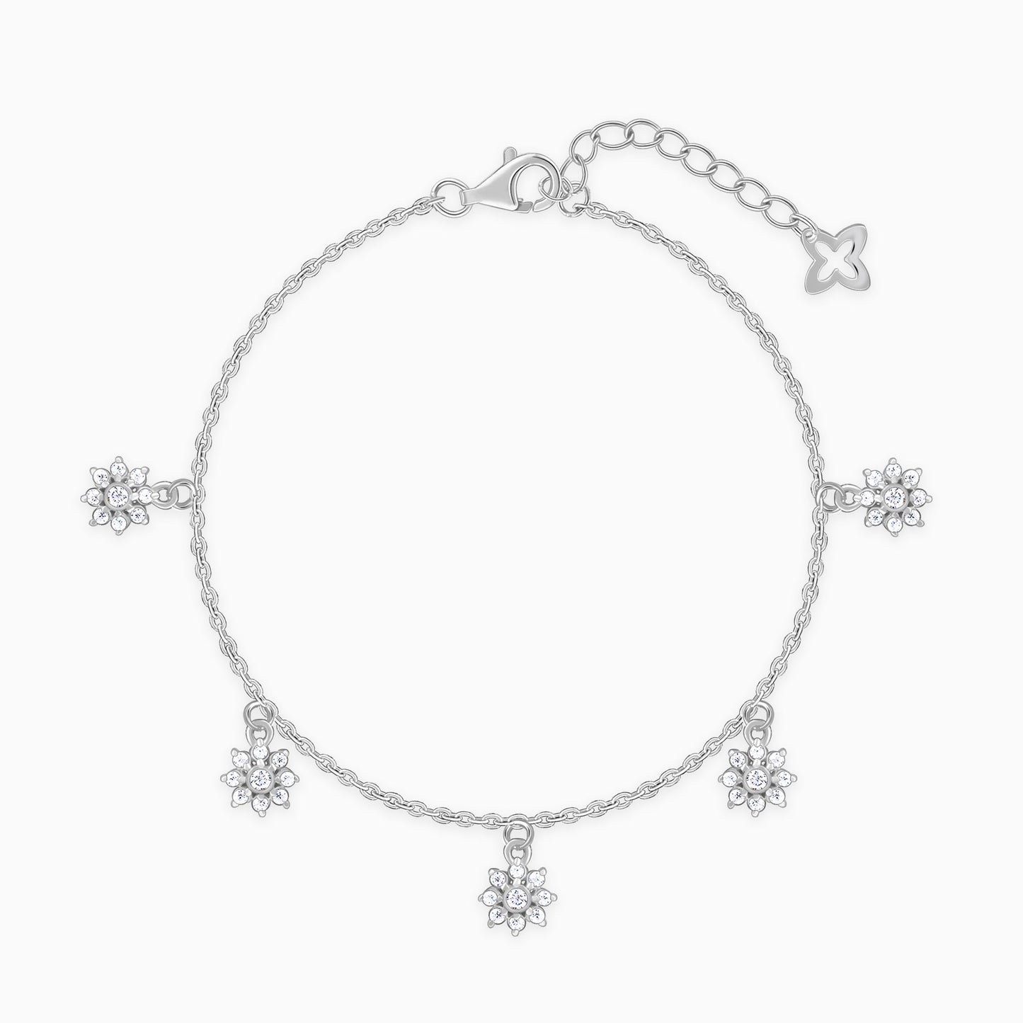 Silver Flower Of Youth Bracelet