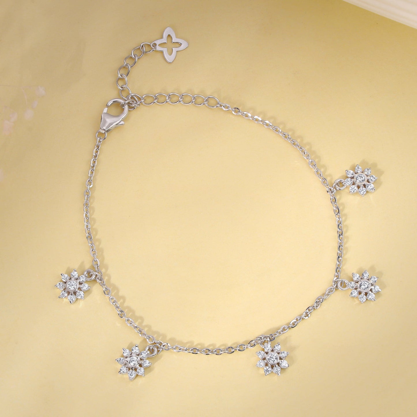 Silver Flower Of Youth Bracelet