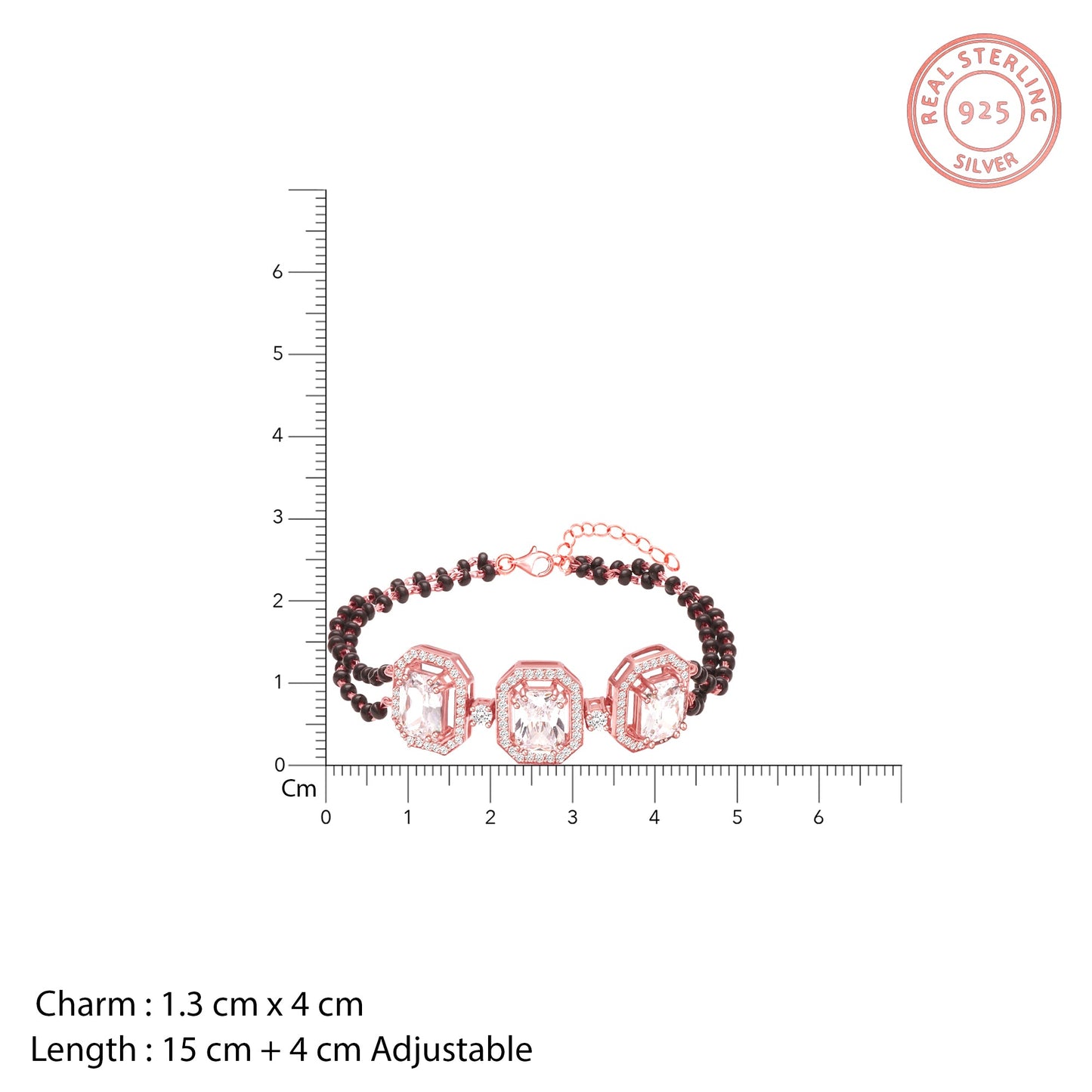 Rose Gold Mangalsutra Bracelet