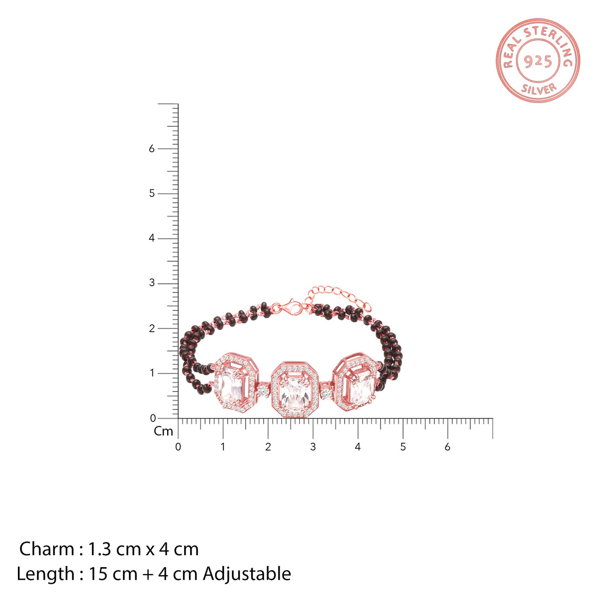 Rose Gold Mangalsutra Bracelet