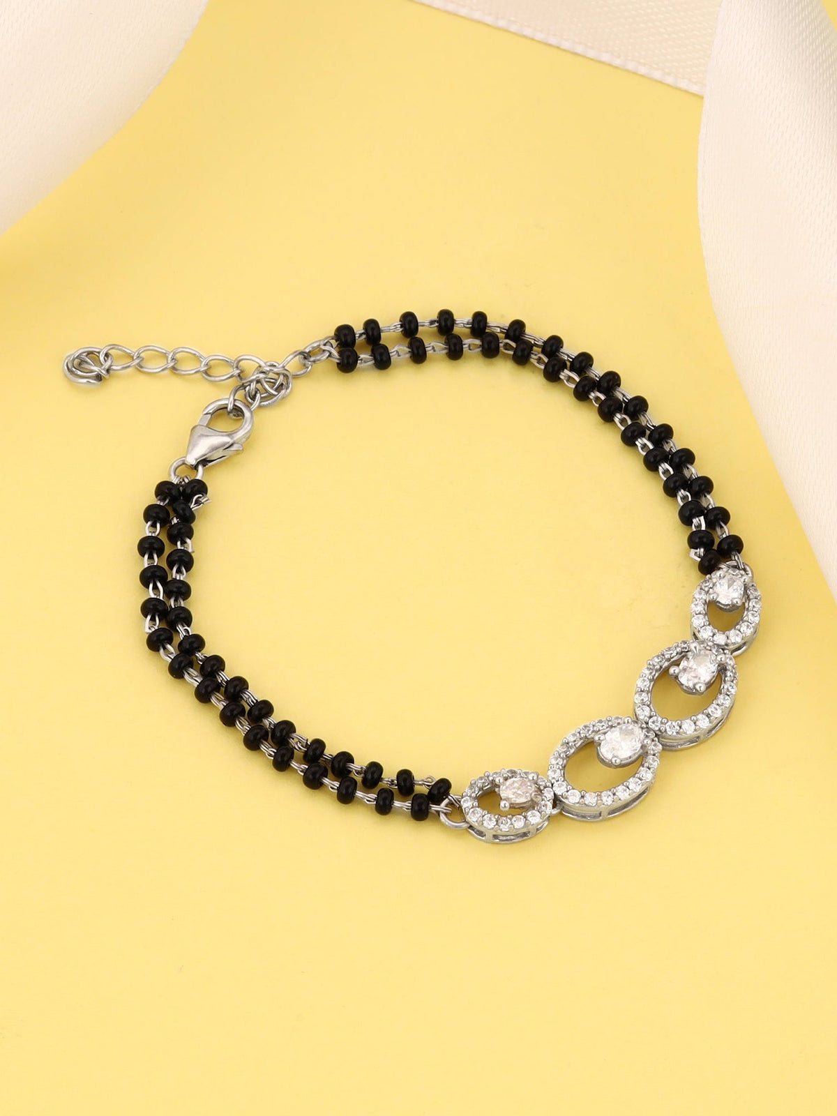 Silver Pearfection Mangalsutra Bracelet