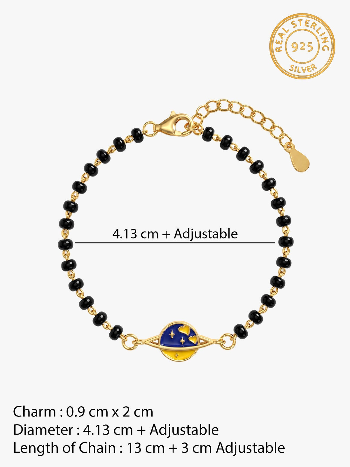 Golden Planet of Love Infant Bracelet (0-18 months)