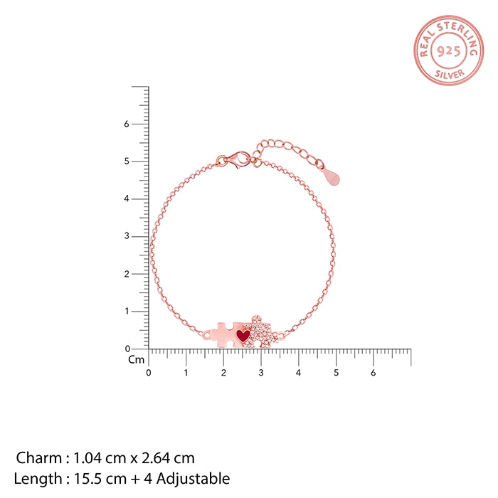 Rose Gold You Complete Me Bracelet