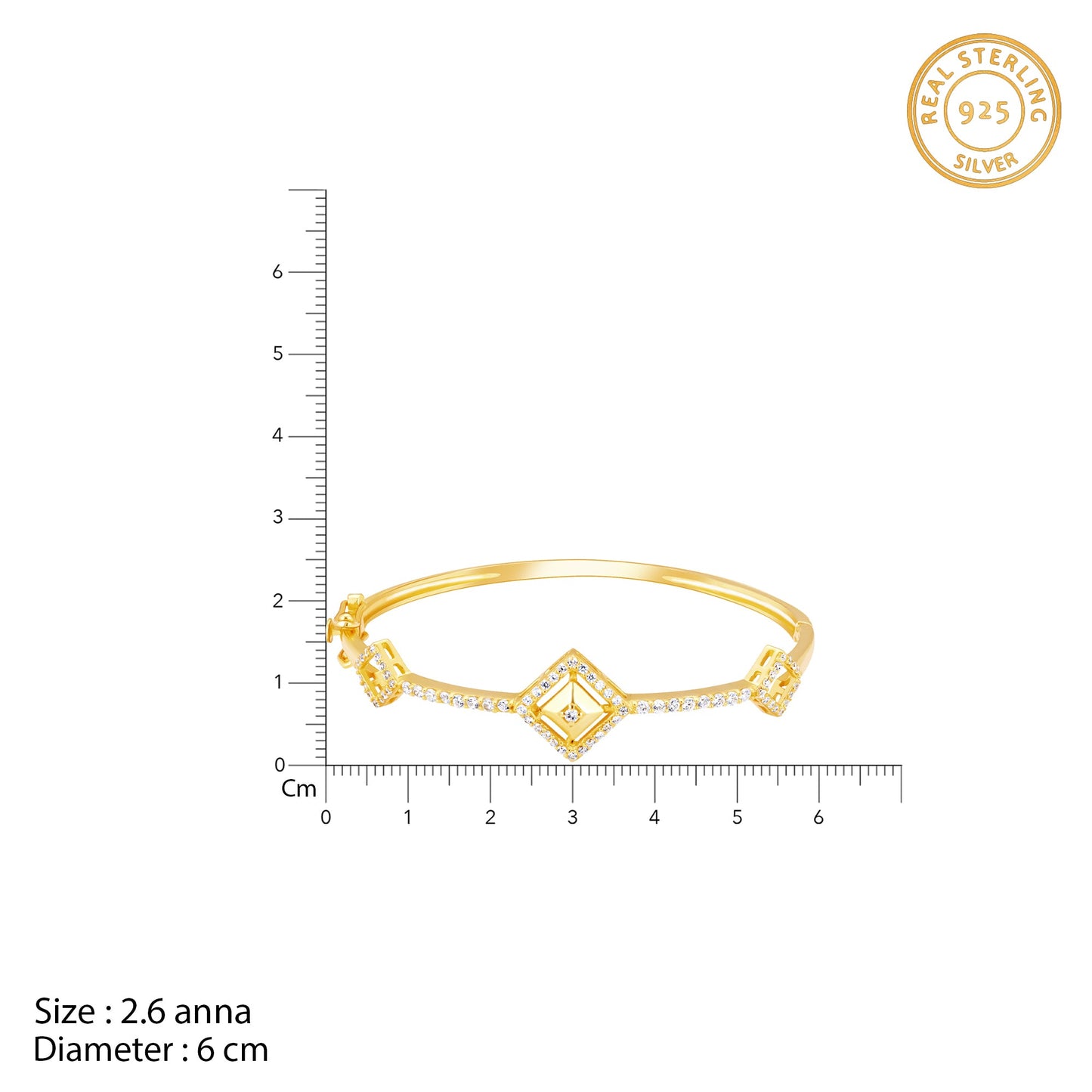 Kriti Sanon Golden Square Prism Signature Bracelet