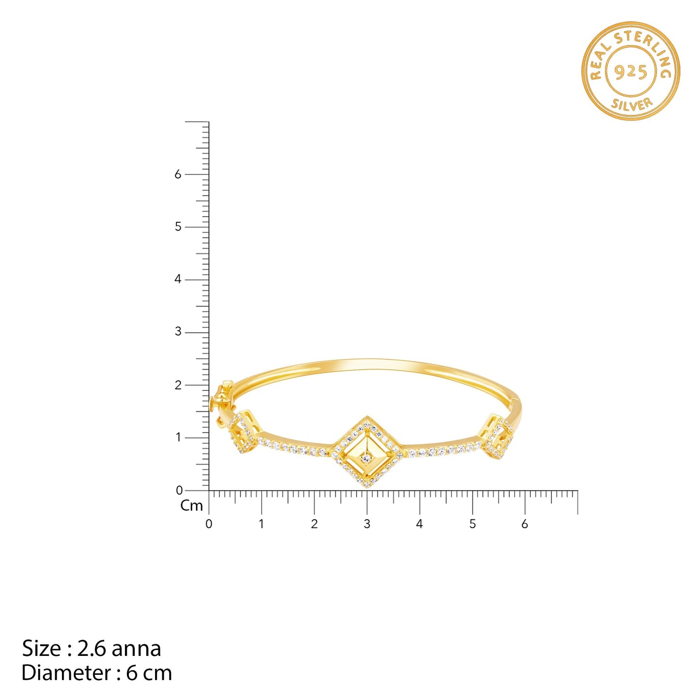Kriti Sanon Golden Square Prism Signature Bracelet