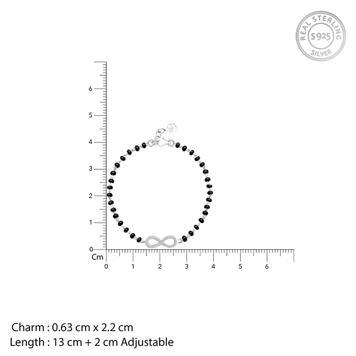 Silver Infinity and Beyond Kids Nazariya Bracelet (3-5 yrs)