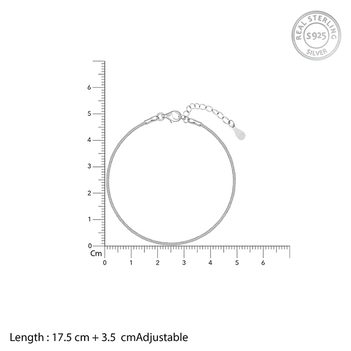 Silver Classic Bracelet for Charms