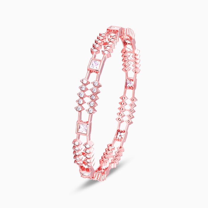 Rose Gold Glittering Sheen Bangle