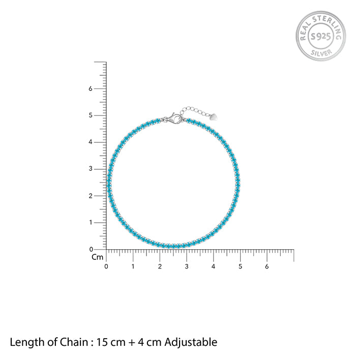 Silver Celebrate in Blue Bracelet