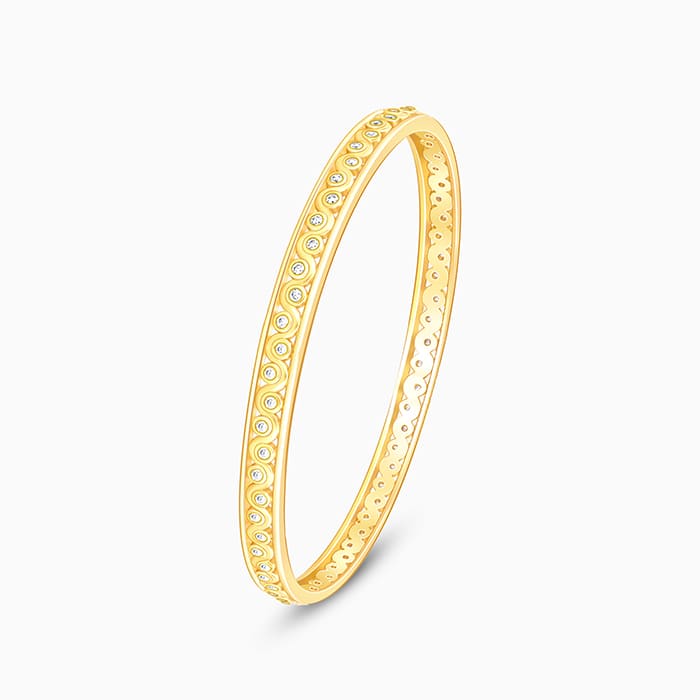 Golden Wavy Bangle