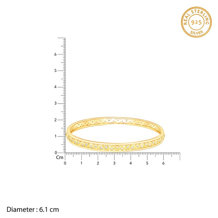 Golden Wavy Bangle