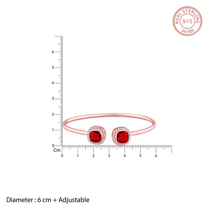 Rose Gold Love Connect Cuff Bracelet