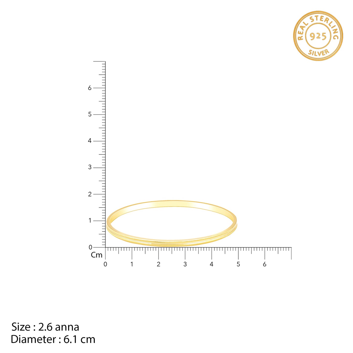 Golden Glimmering Grace Bangle