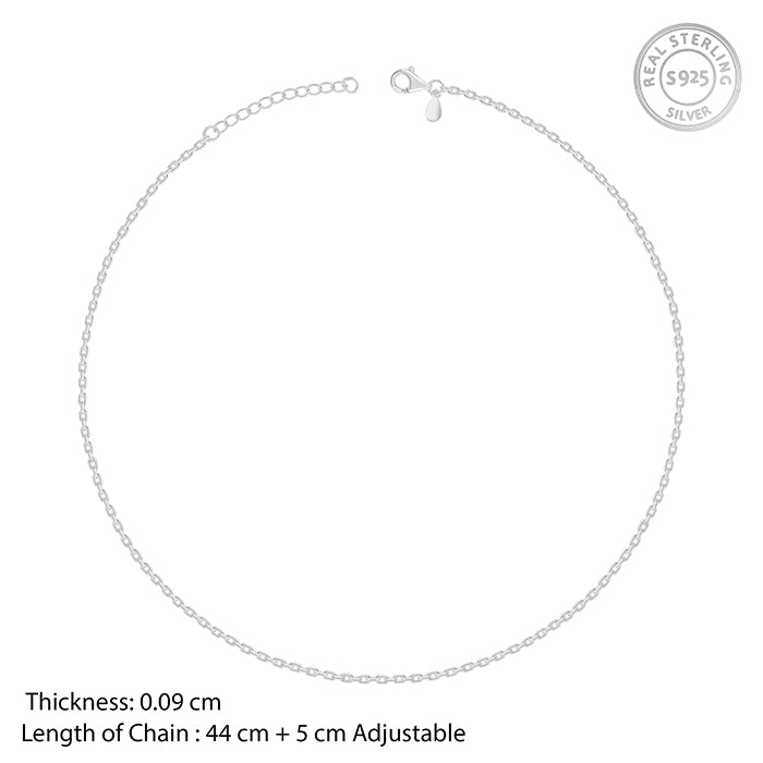 Silver Mystic Moonbeam Link Chain