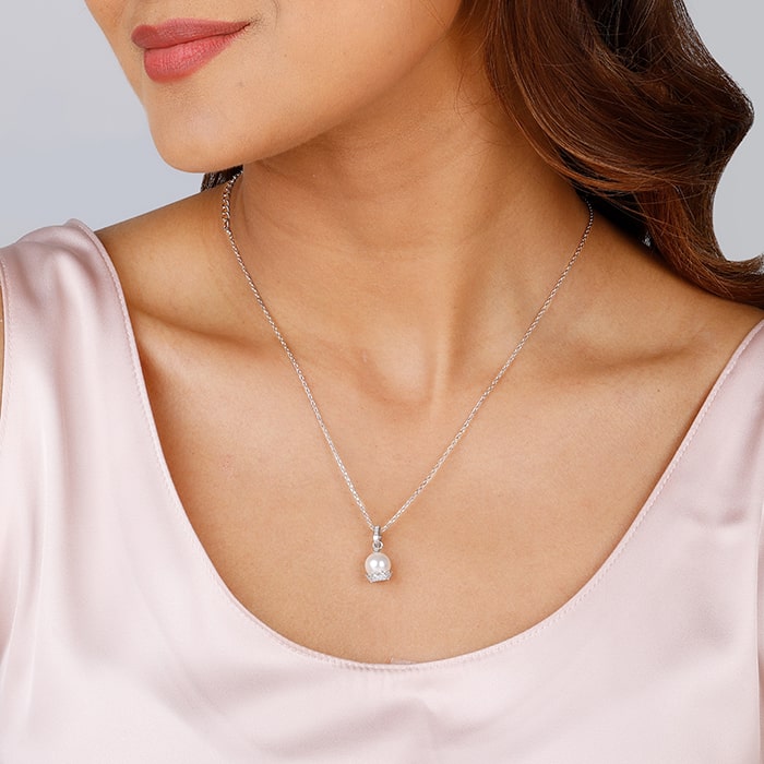 Silver My Pearl Basket Charm