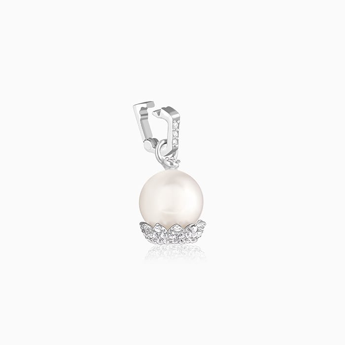 Silver My Pearl Basket Charm