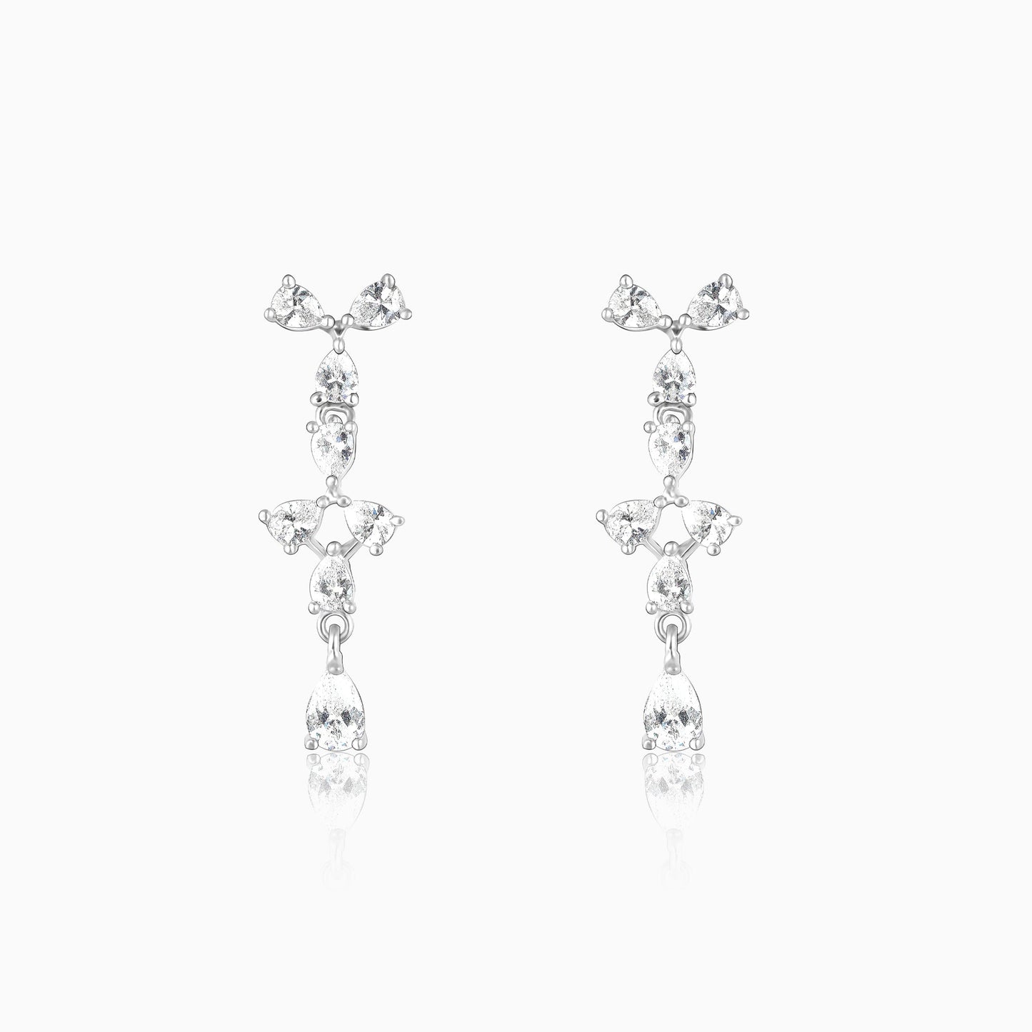 Silver Sparkling Beauty Earrings