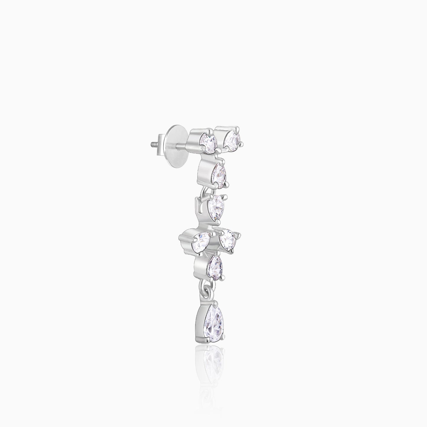 Silver Sparkling Beauty Earrings