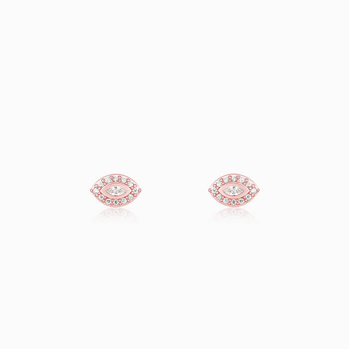 Rose Gold Blinded by Love Earrings