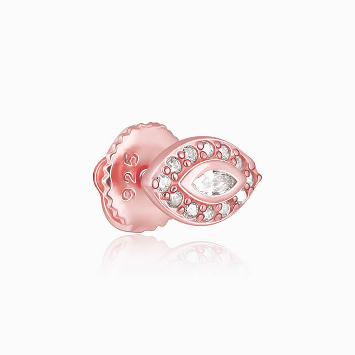 Rose Gold Blinded by Love Earrings