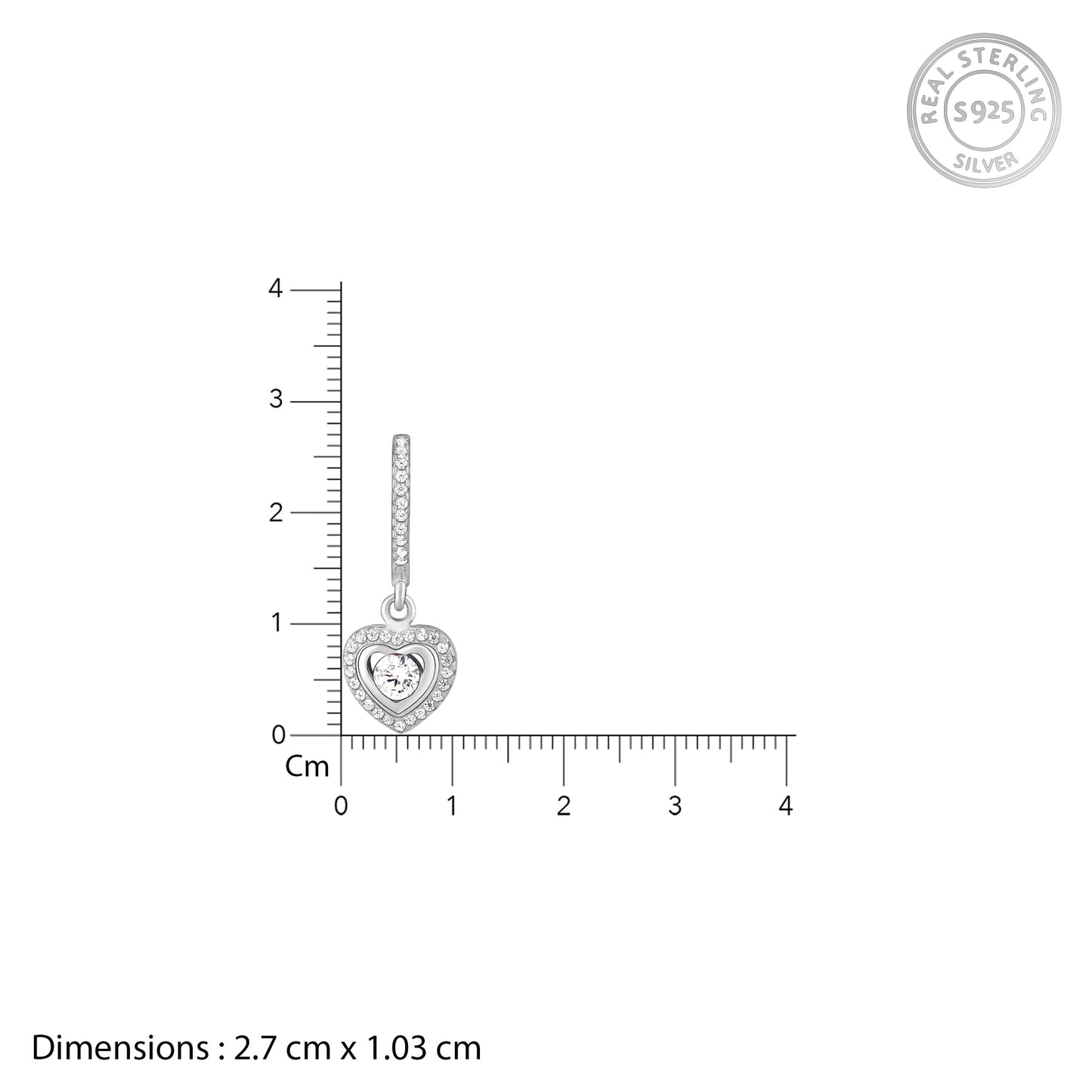 Silver Love Of My Life Earrings