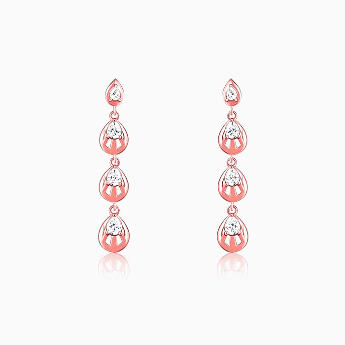 Anushka Sharma Rose Gold Paradise Love Earrings