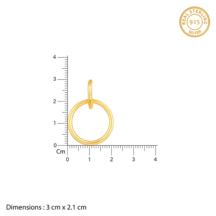 Golden Circle of Love Earrings