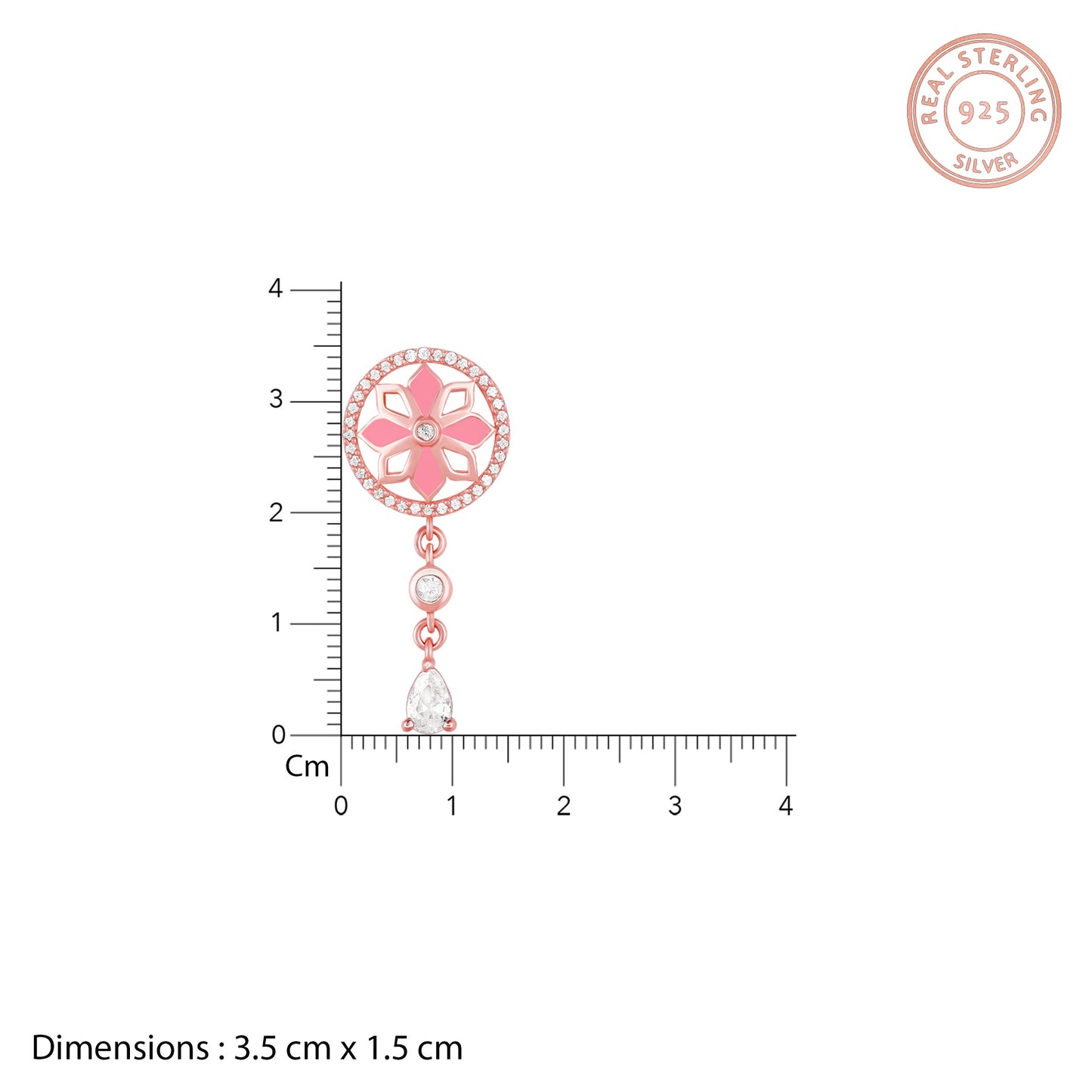 Rose Gold Mughal Royalty Earrings