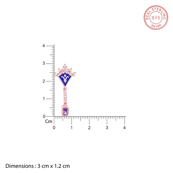 Rose Gold Queen Victoria's Coronet Earrings