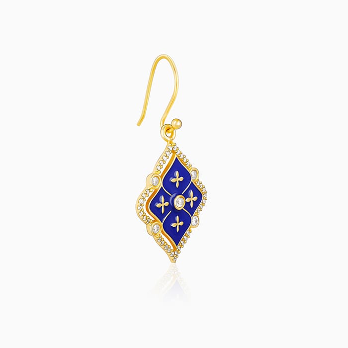 Golden Queen's Music Room Lantern Zircon Earrings