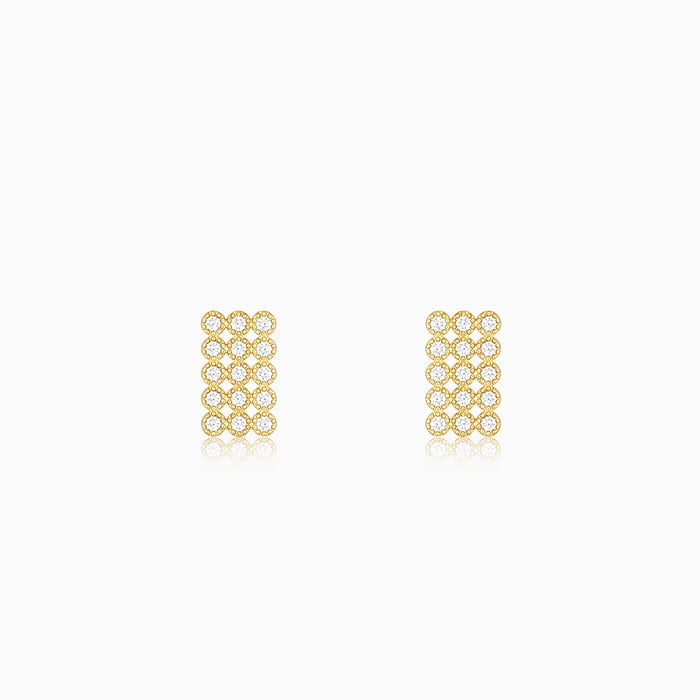 Golden Web of Love Earrings