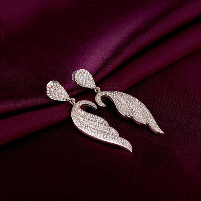 Silver Eagle Wing Earrings