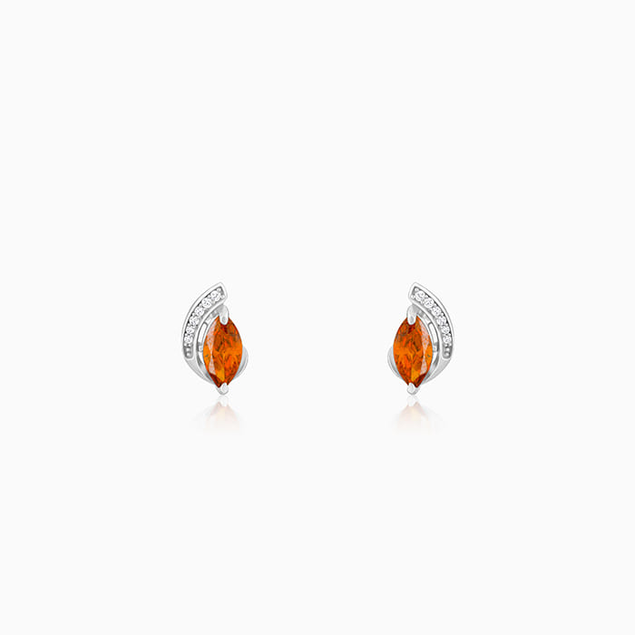 Silver Adorned with Love Earrings