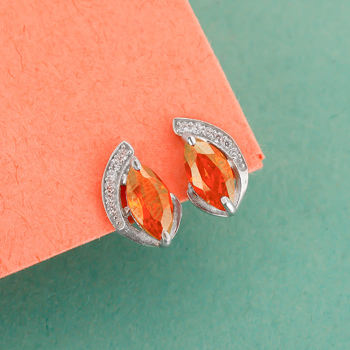 Silver Adorned with Love Earrings