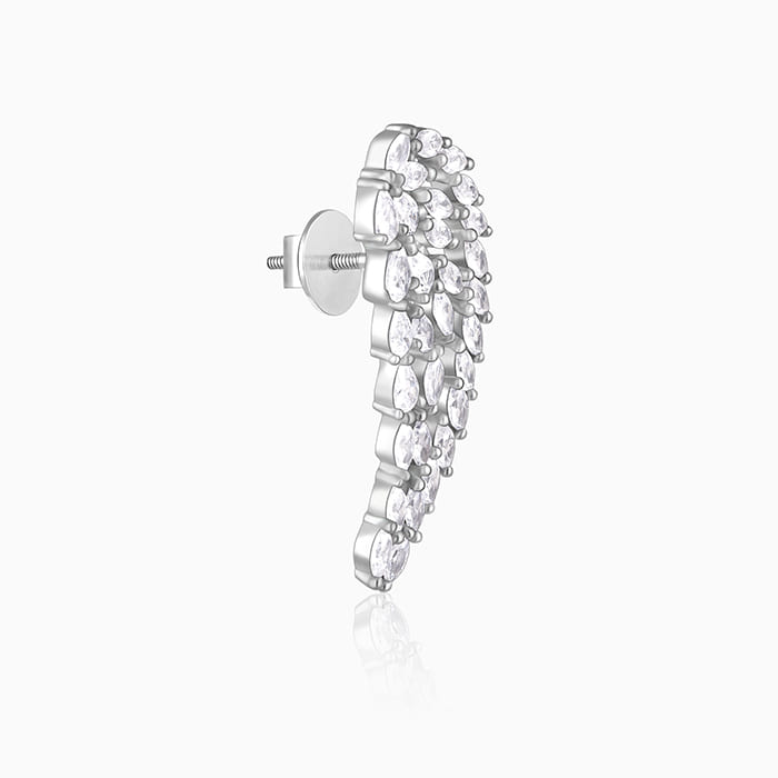Anushka Sharma Silver Spread Wings Earrings