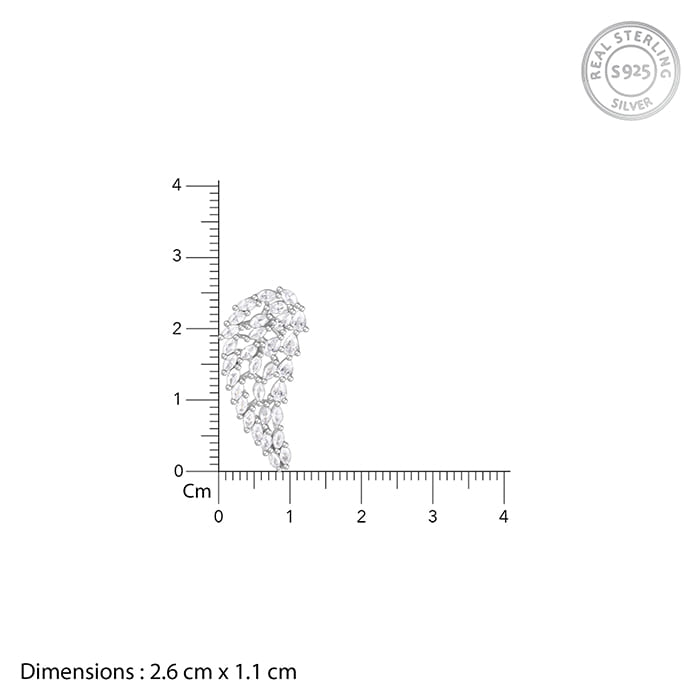 Anushka Sharma Silver Spread Wings Earrings