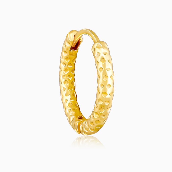 Golden Gleaming Sunlight Hoop Earrings