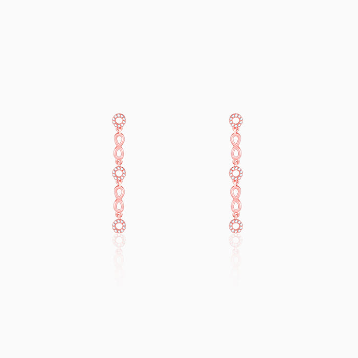 Rose Gold Infinite Connections Earrings