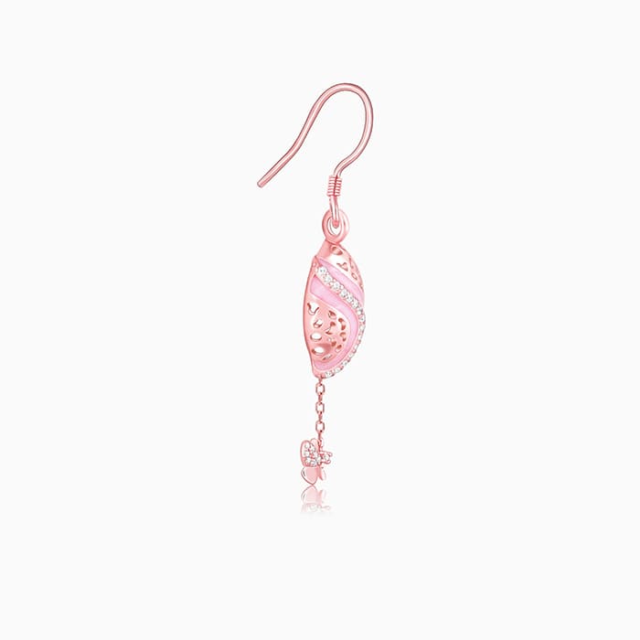Rose Gold Winged Beauty Earrings
