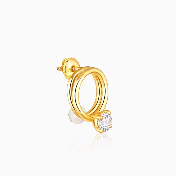 Golden Circle of Elegance Earrings