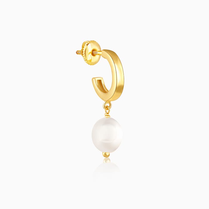 Golden Ocean's Luster Hoop Earrings