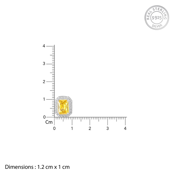 Silver Citrus Zest Sparkler Earrings