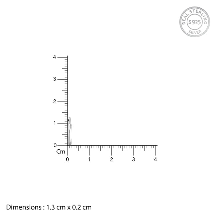 Silver Rosy Bird Kids Hoop Earrings (4-12 yrs)