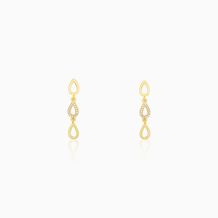 Golden Paisley Earrings
