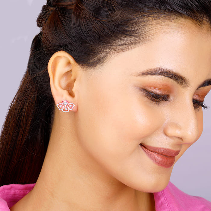 Rose Gold Eyebright Convertible Earrings