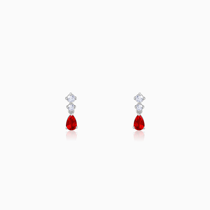 Silver We Fell in Love Earrings