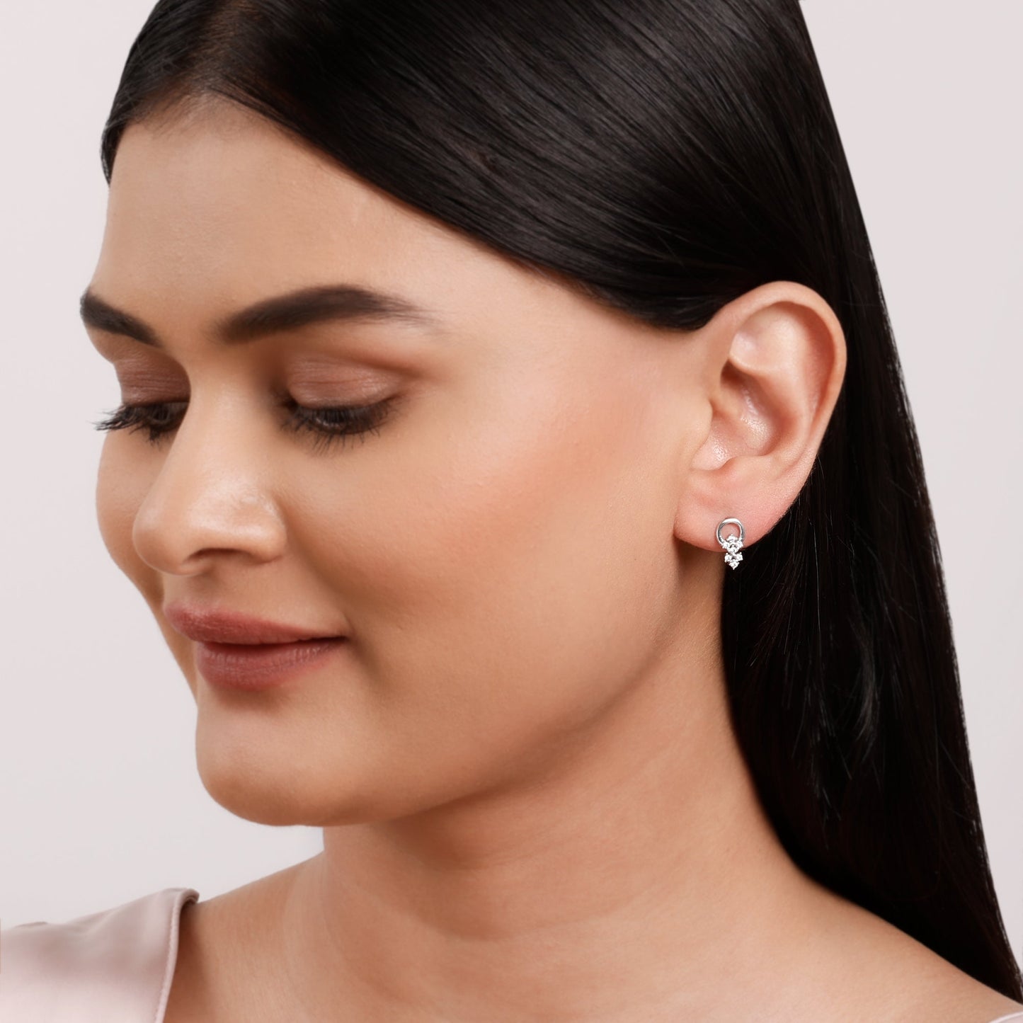 Silver Star Charm Earrings