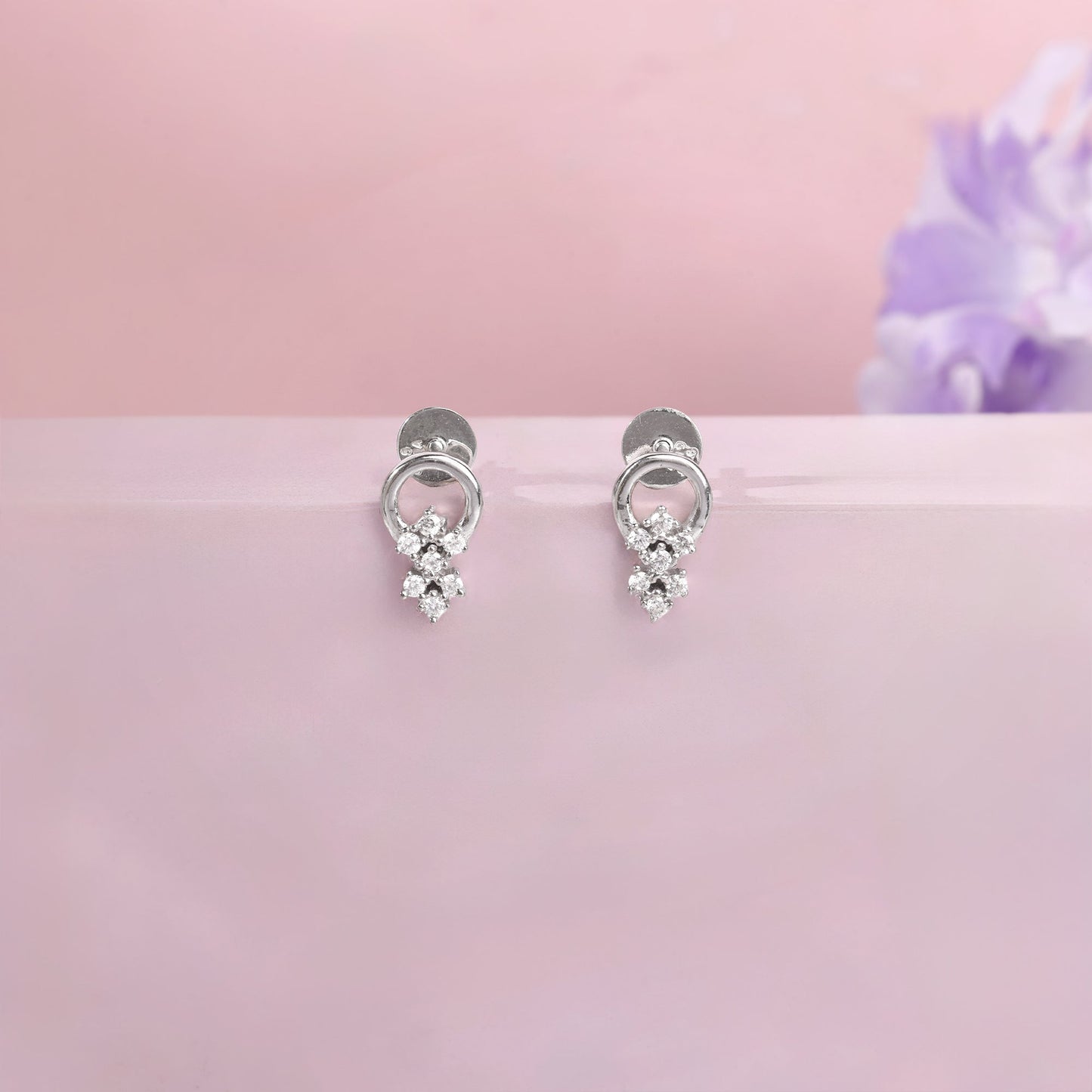 Silver Star Charm Earrings